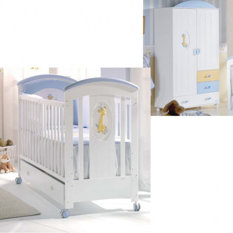Комплект детской мебели NATURA LUXE WHITE-BLUE
