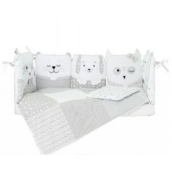 Комплект постільної білизни Верес Smiling Animals White-Gray