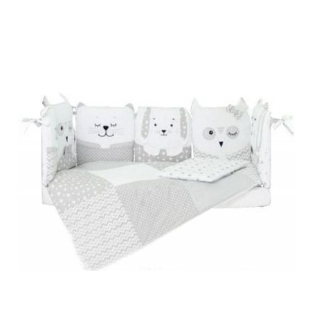 Комплект постільної білизни Верес Smiling Animals White-Gray