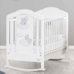 Ліжечко-гойдалка Baby Italia Coccolo White/Dove gre