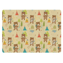 Игровой развивающий коврик Alzipmat INDIAN BEAR