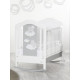 Кроватка-качалка Baby Italia Coccolo White/Dove grey