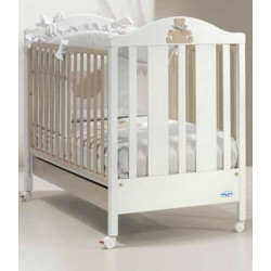 Дитяча кроватка Baby Italia Theo White-Grey