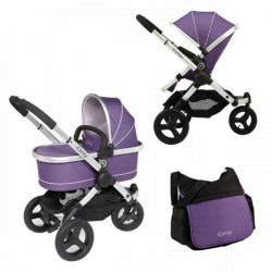 Универсальная коляска 2 в 1 iCandy Peach Jogger с сумкой Loganberry