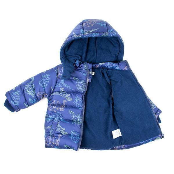 Куртка для хлопчика Babybol демісезонна стьобана з каптуром 28282/navy_blue/24m фото