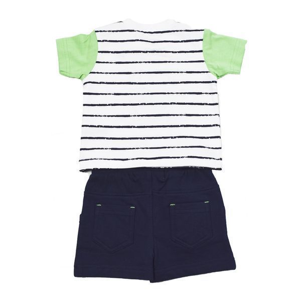 Комплект для хлопчика Babybol футболка шорти 10208/navy_blue/12m фото