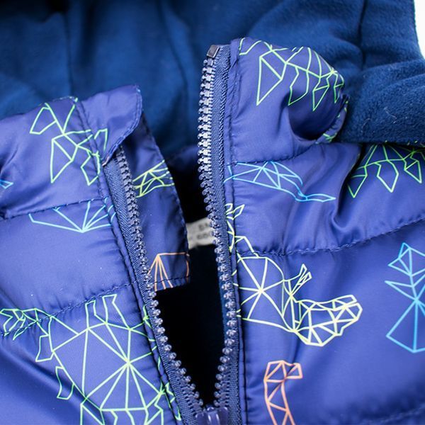 Куртка для хлопчика Babybol демісезонна стьобана з каптуром 28282/navy_blue/24m фото