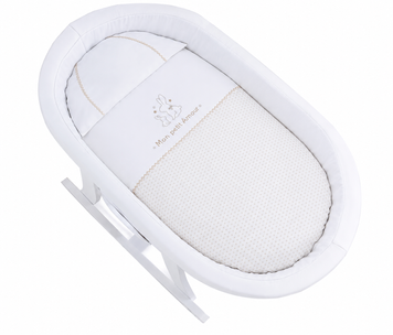 Люлька детская "NACELLE" з эко-кожи, White/Beige, Micuna MO-1782NACELLE WHITE B фото