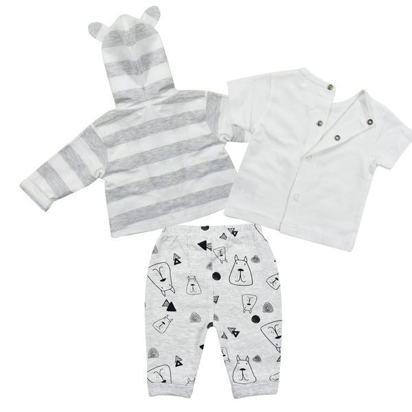 Комплект для хлопчика Babybol бавовна 10827/grey/6m фото