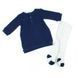 Комплект для девочки Babybol туника длинный рукав колготы хлопок трикотаж 28124/navy_blue/3m фото 2