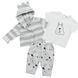 Комплект для хлопчика Babybol бавовна 10827/grey/6m фото 1