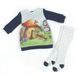 Комплект для девочки Babybol туника длинный рукав колготы хлопок трикотаж 28124/navy_blue/3m фото 1