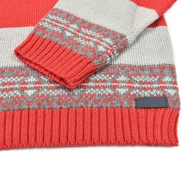 Комплект для хлопчика Babybol светр в'язаний джинси жакард 27288/red/3A фото