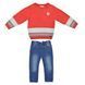 Комплект для хлопчика Babybol светр в'язаний джинси жакард 27288/red/3A фото 1