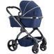 Коляска 2 в 1 PEACH CHROME INDIGO, колір синій IC1822 фото