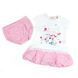Комплект для дівчинки Babybol літній бавовна трикотаж сукня труси 18186/pink/6m фото 1