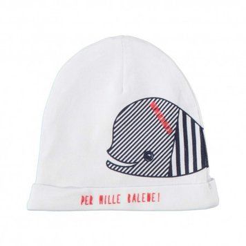 Шапка для мальчика Sarabanda аппликация кит надпись 3.W319.00/0113 3.W319.00/0113/TU фото