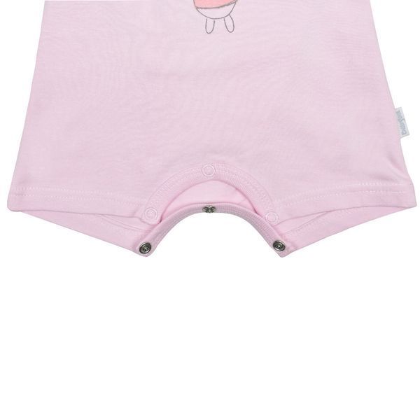 Песочник для девочки Babybol новорождённой летний хлопок трикотаж 19052/pink/1m фото