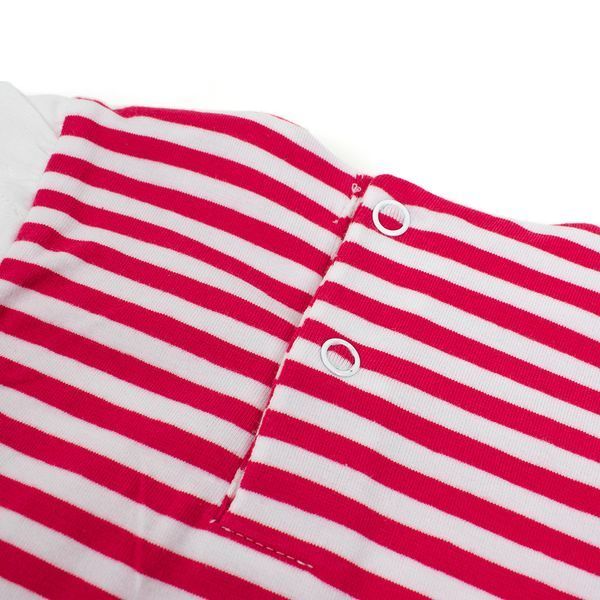 Комплект для девочки Babybol летнее хлопок трикотаж платье и трусы 18190/white/12m фото