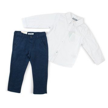 Комплект для хлопчика Babybol сорочка штани 18286/navy_blue/24m фото