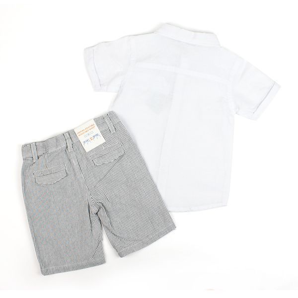 Комплект для хлопчика Babybol сорочка короткий рукав шорти 18290/grey/24m фото