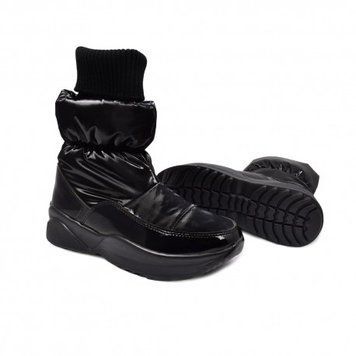 Сапоги для девочки Jog Dog зимние вязанный чулок 1609R 1609R/ZaffFlash_Blk/38 фото