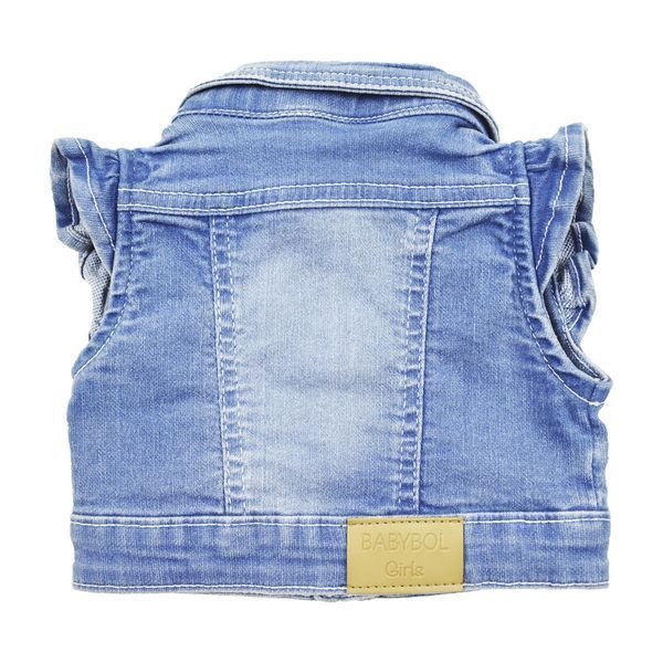 Жилет для девочки BabyBol джинсовая 10479/denim/24m фото