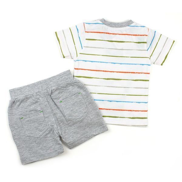 Комплект для хлопчика Babybol футболка шорти 18210/grey/12m фото