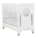 Ліжечко дитяче 120x60 см "BABY BALANCE", White, колір білий, МДФ/бук BABY BALANCE WHITE фото