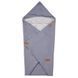 Конверт-ковдра для автокрісла VOKSI "BABY WRAP", Light Grey Star, колір світло-сірий 10010259-LightGrey фото