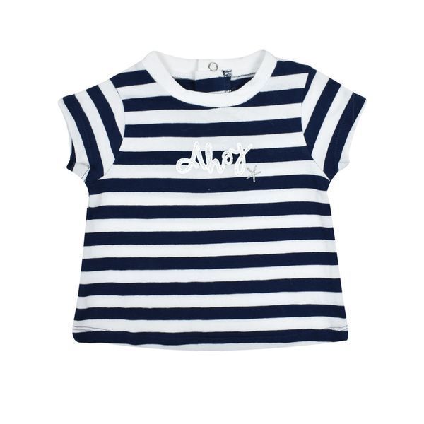Комплект для девочки Babybol хлопок футболка шорты 19161/navy_blue/12m фото
