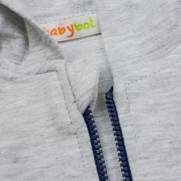 Комплект для мальчика Babybol толстовка футболка штаны 18219/grey/12m фото