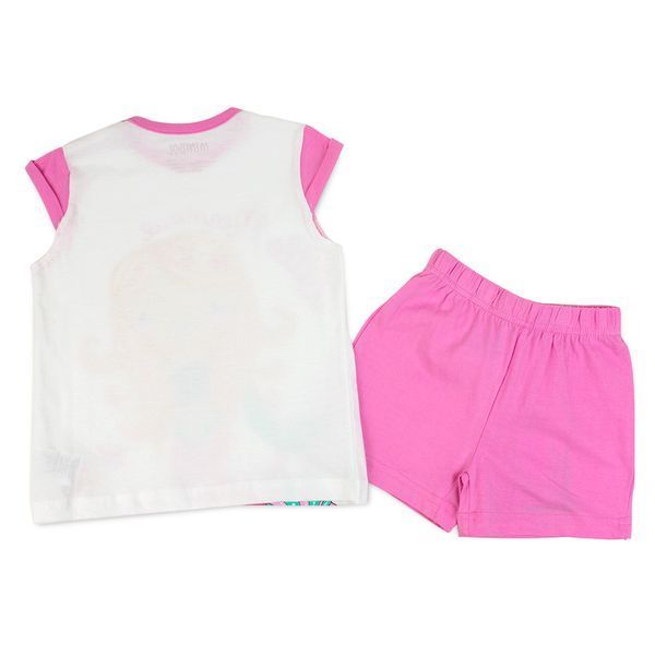 Піжама для дівчинки Babybol літня бавовна футболка шорти 18501/pink/2A фото
