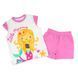 Піжама для дівчинки Babybol літня бавовна футболка шорти 18501/pink/2A фото 1