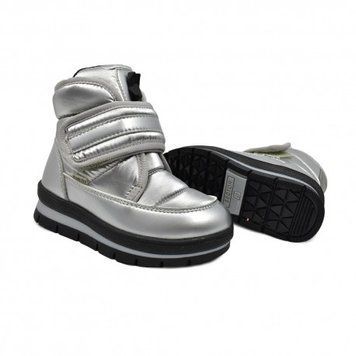 Сапоги для девочки Jog Dog зимние на липучке мембрана 13024R/ZaffFlash_Silver BIOME-TEX 13024R/ZaffFlash_Silver/28 фото