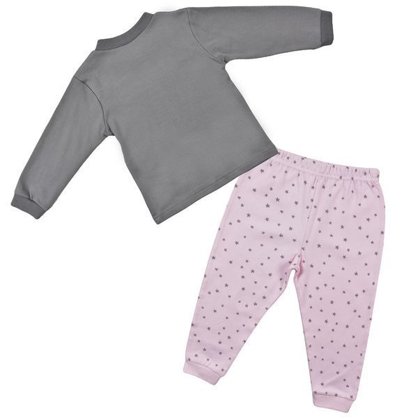 Пижама для девочки Babybol хлопок реглан штаны 29509/pink/2A фото
