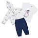 Комплект для девочки Babybol толстовка футболка штаны 19139/navy_blue/12m фото 1