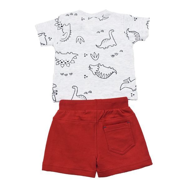 Комплект для хлопчика BabyBol бавовна футболка шорти 10203/red/4A фото
