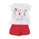 Комплект для девочки Babybol хлопок футболка шорты 19145/red/12m фото
