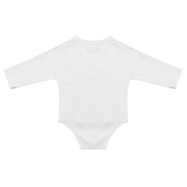 Боді дитячий BabyBol з довгим рукавом 00196/white/6m фото