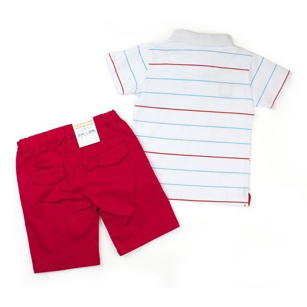 Комплект для хлопчика Babybol футболка шорти 18236/red/3A фото