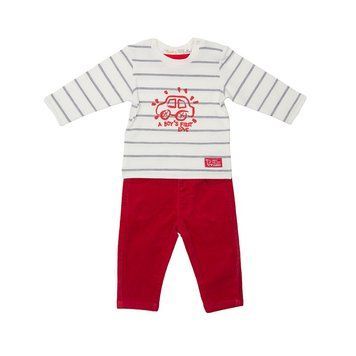 Комплект для мальчика Babybol реглан вельветовые брюки 27259/red/18m фото