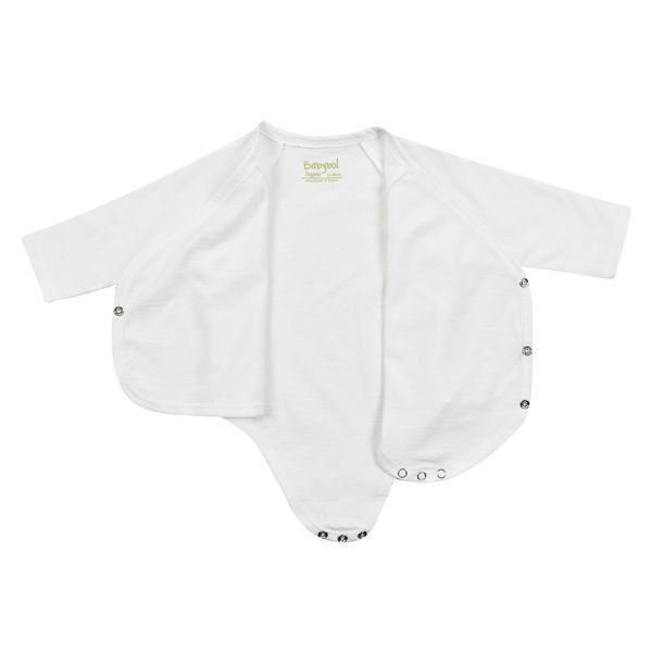 Боді дитячий BabyBol з довгим рукавом 00196/white/0m фото