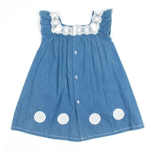 Платье для девочки Babybol джинсовое без рукава 18133/denim/24m фото